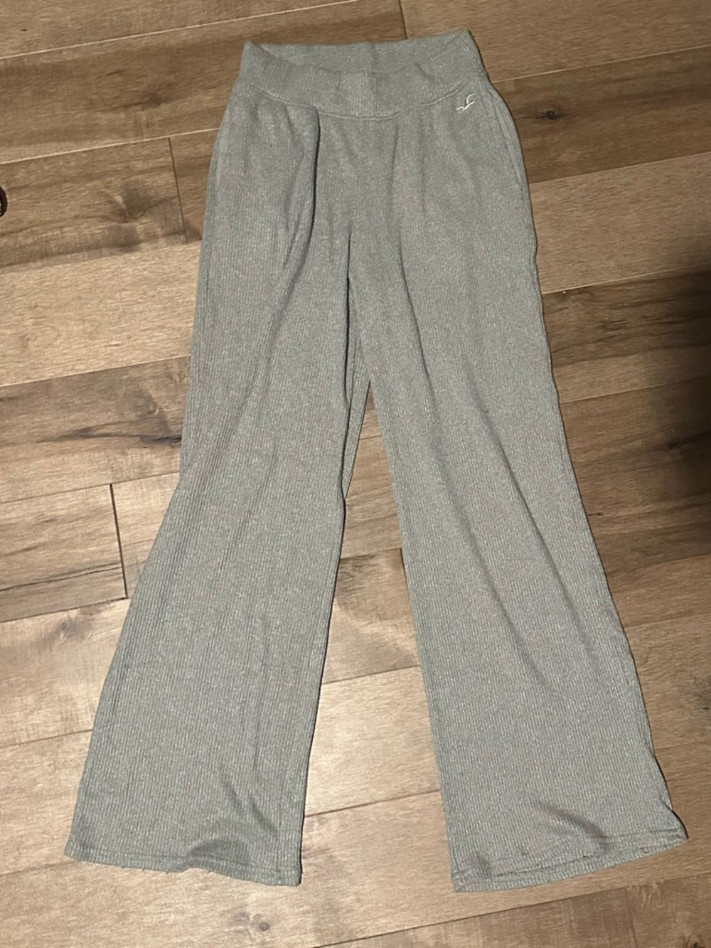 Hollister Ribbed Lounge Pants in Gray